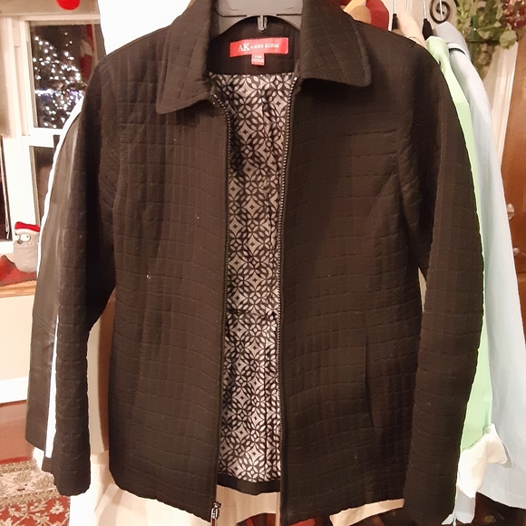 ANNE KLEIN zip front quilted jacket PXS - Picture 5 of 9